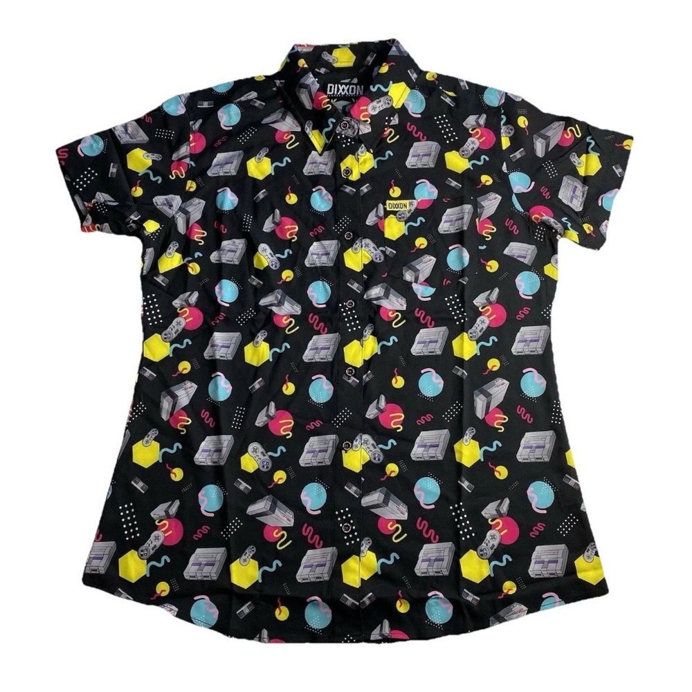 Dixxon Short Sleeve Shirt Womens Large The Gamer Black Video Games New